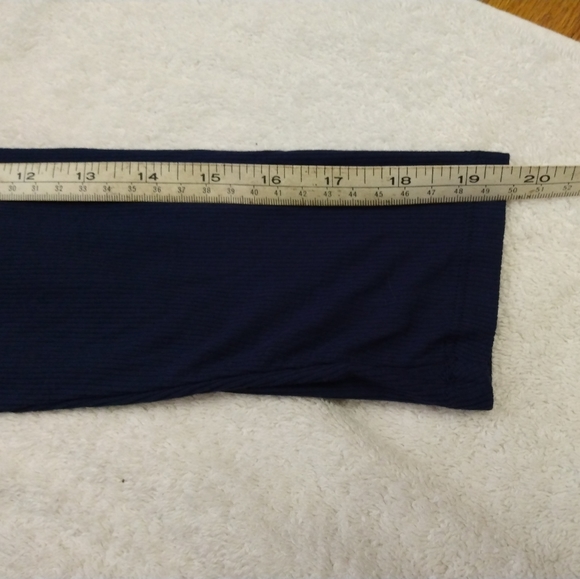 NWT Navy Blue MK Michael Kors Long Sleeve Top Medium - Picture 12 of 14